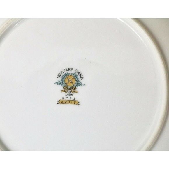 Vintage Noritake Ardis 5772 6.5' Floral Willow 4 Salad Bread Butter Plates - Picture 3 of 3